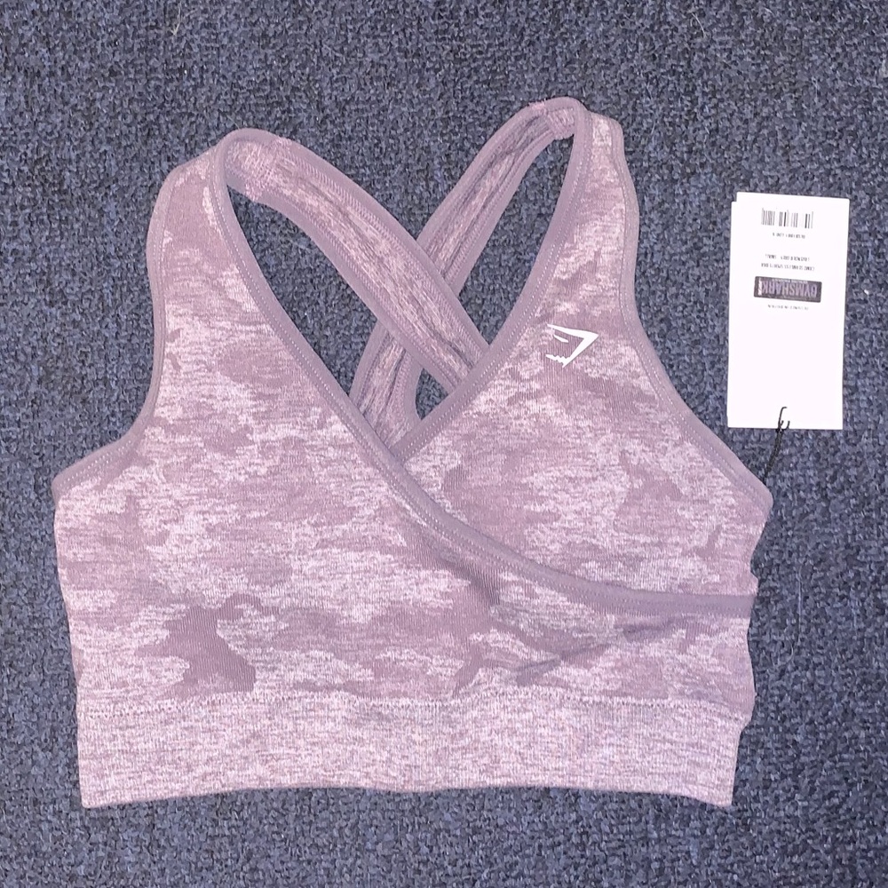 Gym Shark Camo Seamless Sports Bra